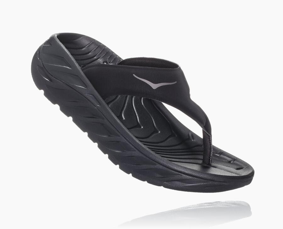 Hoka Womens Sandals NZ - Hoka One One Ora Recovery Black (YBO123460)